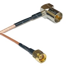 RG316 DVB Pal Female Angle to SMA MALE RF Cable Rapid-SHIP LOT
