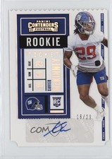 2020 Contenders Rookie Variation Ticket Stub 16/29 Xavier McKinney Auto 0v2h