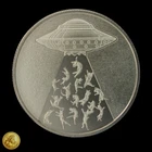 2022 Intaglio Mint Alien Abduction Cats 1oz .999 Fine Silver Round -E775