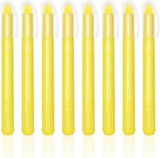 No Bleed Gel Bible Highlighters, Yellow, Pack of 8,Yellow Gel Bible Highlighters