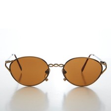 Oval Cat Eye 90s Vintage Sunglasses - Vista
