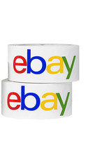 2 rolls EBAY Packaging Tape   Color Logo 2" x 75 yards