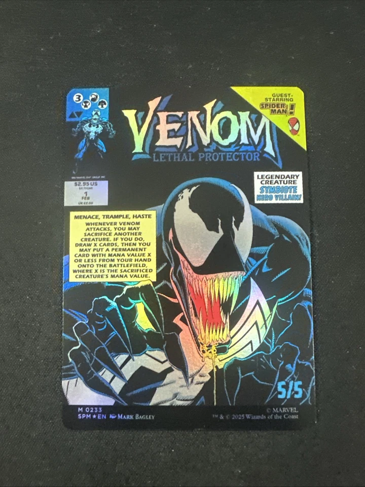 Eddie Brock (Borderless) NM Marvel's Spider-Man Foil - Image 2 of 2