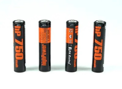 KEN PNHP750 HIGH POWERED 750MAH NI-MH RECHARGEABLE AAA BATTERIES