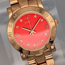 MBM3305 Marc Jacobs Amy Mini women rose gold watch 7" $225 MSRP