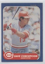 1986 Fleer Dave Concepcion #174 te2
