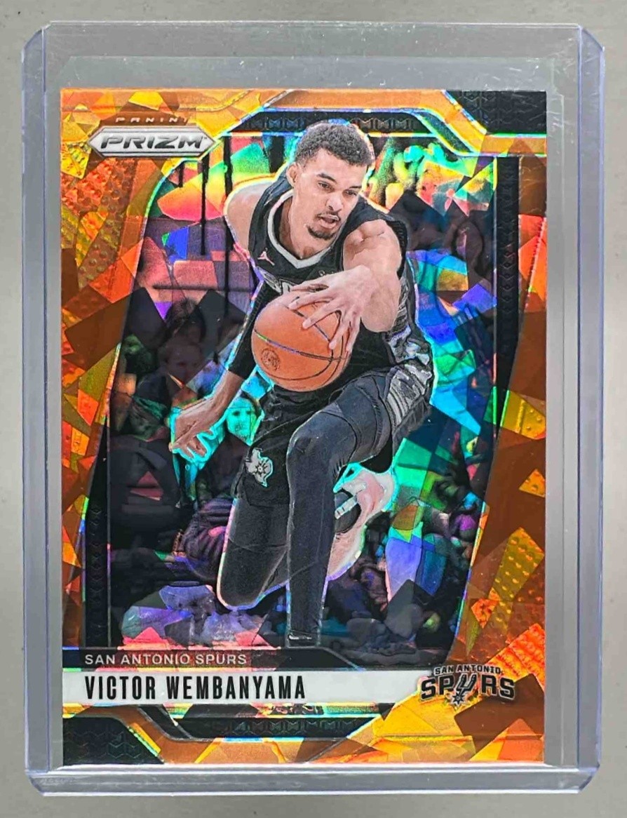 Victor Wembanyama 2024 Panini Prizm #172 Orange Ice
