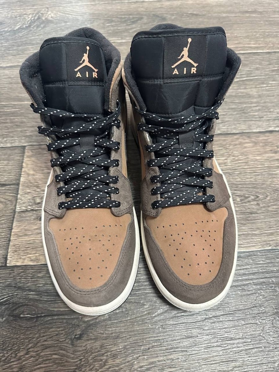 NIKE AIR JORDAN 1 MID SE DARK CHOCOLATE SNEAKERS DC7294-200 uk9