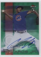 2016 Topps Finest Auto Green Refractor 22/99 Carl Edwards Jr #FA-CE Auto 0af
