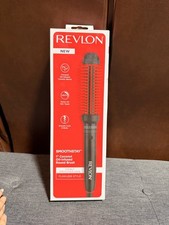 Revlon SmoothStay 1" Ceramic Curling Brush Coconut Oil Dual Voltage