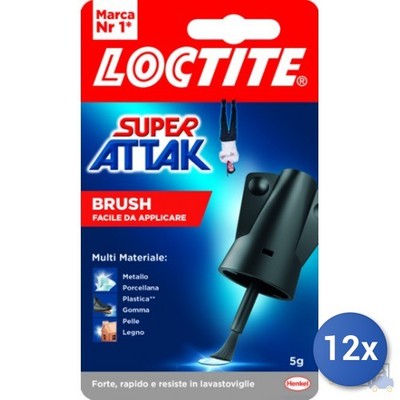 12X ADHESIV SUPER ATTAK EASY BRUSH 5 Gramm