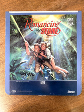 ROMANCING THE STONE VINTAGE CED SELECTAVISION MOVIE LASER DISC VHS CULT CLASSIC