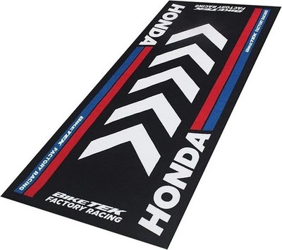 BIKETEK HONDA GARAGENMATTE WERKSTATT SCHWARZ 190X80CM ÖL WASSERFEST RUTSCHFEST