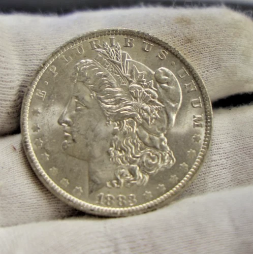 1883 O US Morgan Silver Dollar $1 AU+
