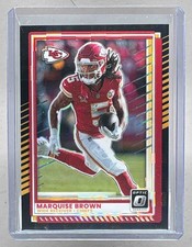 Marquise Brown 2025 Panini Donruss Optic #93 Black Pandora Prizm /25