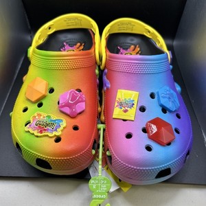 Limited Crocs Classic Clog Gushers Snack Rainbow Ombre Mens 10 Womens 12 New NEW Crocs x Gushers Clogs Now Available (Include Exclusive  main image 3