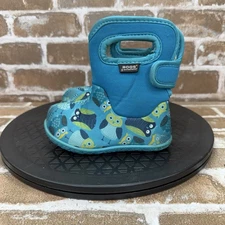Bogs Baby Bog Pull On Owl Blue Waterproof Winter Boots Girls Toddler Size 6