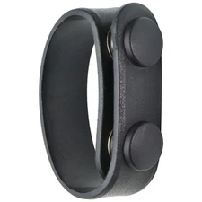 Unbranded Molded Belt Keeper Duty Accessory - Black Leather