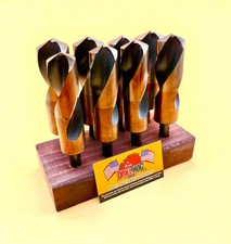 8 Pc Jumbo Silver  Deming Drill Bits HI-Moly M7 1-1/16" to 1-1/2" Drill Hog 