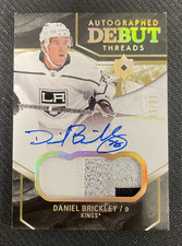 2018-19 UPPER DECK ULTIMATE COLLECTION DANIEL BRICKLEY RC AUTO PATCH #ed 93/99