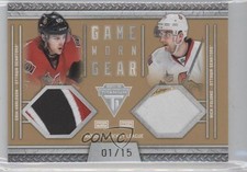 2011-12 Panini Titanium 1/15 Erik Karlsson Nick Foligno #13 Dual Patch 1m4