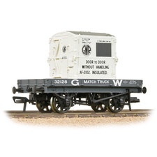 Bachmann 37-480 1 Plank Wagon GWR Grey With GWR AF Container OO Gauge