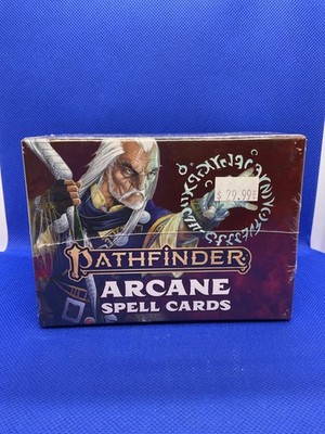 Pathfinder Arcane Spell Cards Paizo RPG Reference Deck 200+ Cards New Sealed