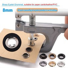 Eyelet Punch Plier Tool Set Leather Craft Banner Kit Eyelets Grommet Washer 8mm