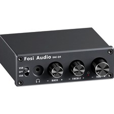Q4 DAC Headphone Amp for PC Desktop Audio Converter USB Optical Coaxial Inputs
