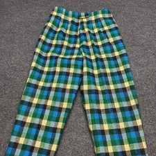 Vintage Bobbie Brooks 70 s Plaid Pants USA MADE 80s Women Sized 11 READ