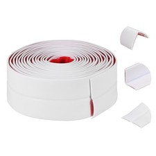 Wall Corner Protector, 1.6 in x 10 ft Peel and Stick Molding Trim, White