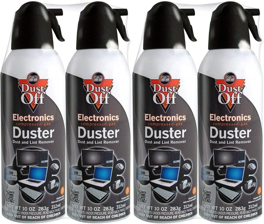 Falcon Dust-Off Electronics Compressed Gas Duster, 10oz - 4 