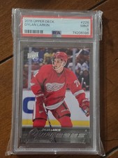 2015 Upper Deck NHL Hockey Card #228 Dylan Larkin Young Guns RC Rookie PSA 9. rookie card picture