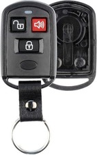 KeylessOption Keyless Entry Remote Key Fob Case Shell Button Pad Cover Black