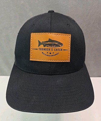 Thunder's Catch Bristol Bay Salmon hat black patch snapback wild sustainable cap