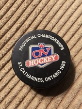 Vintage Provincial Championship Ice Hockey Puck 1989!!!