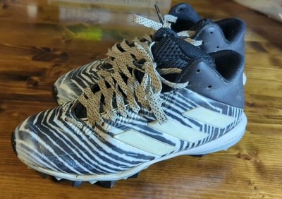 Adidas Freak MD J Zubaz Football Cleats Shoes Youth Size 3 Black