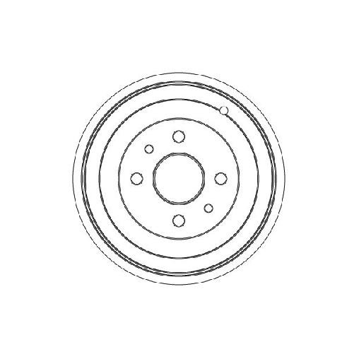 2X Bremstrommel Hinten FüR Fiat Bravo 182 1.2 1.6 1.7 1.9 95 Bis 01 TRW QualitäT-image