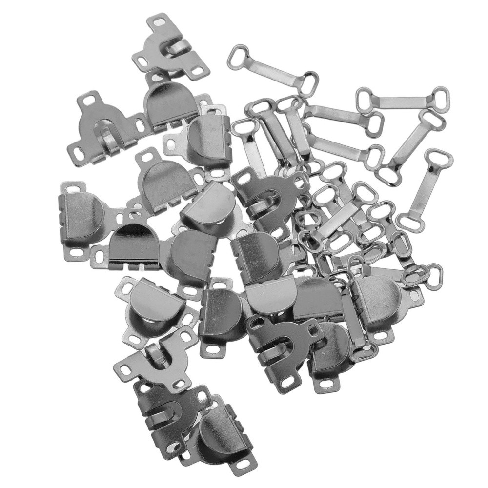 40 Sets Sewing Snaps and Fasteners Clothing Bra Hook Replacement