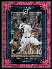2019 Donruss #ES1 Ronald Acuna Jr. Elite Series Pink Fireworks
