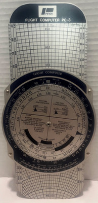 Piper Flight Computer PC-3 Aviation Navigation Calculator w/ Protective Case