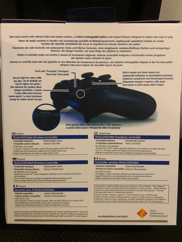SIGILLATO Joystick Pad Controller Dualshock4 WIRELESS SONY Ps4 + CAVO  - Immagine 4 di 4