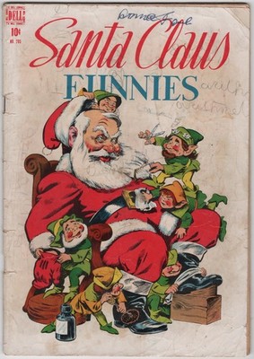 Santa Claus Funnies Four Color Comic Book #205 Walt Kelly Art Dell Comics 1948