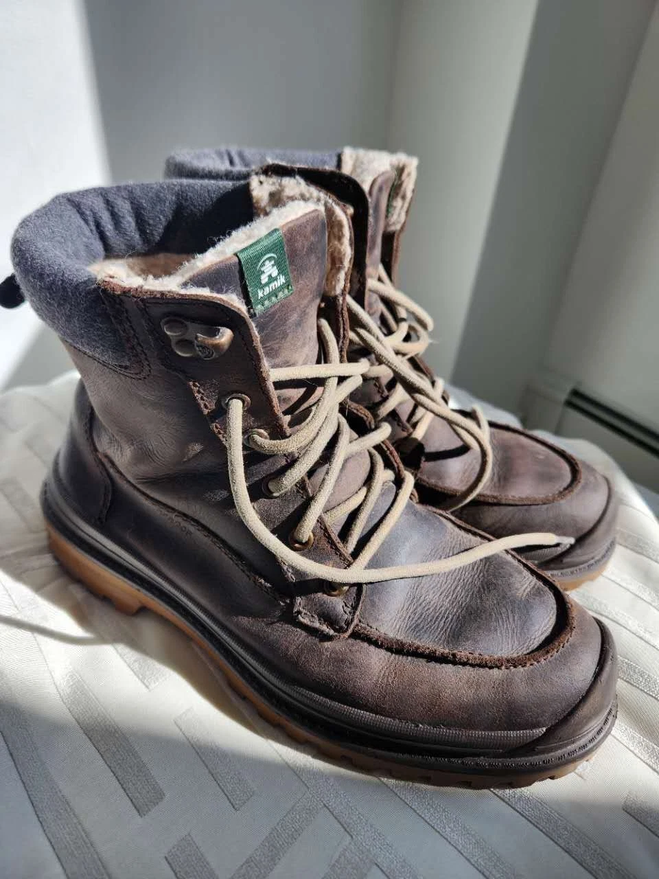 Kamik Griffon2 Men’s Winter Boots Brown Leather Waterproof Thinsulate Size 7
Opens in a new window o
