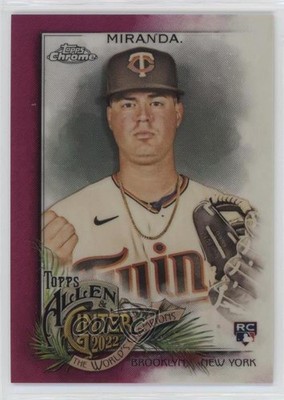 2022 Allen & Ginter Chrome Magenta Refractor 179/199 Jose Miranda Rookie RC 16tx