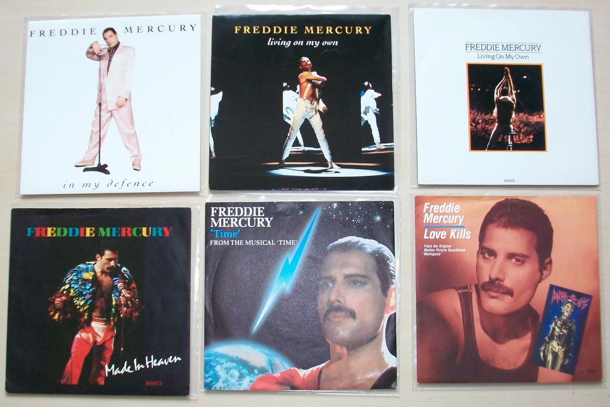 Freddie Mercury Excellent (EX) Sleeve 45 RPM Vinyl Records for