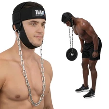 Neck Head Harness Weight Lifting Exerciser Strength Training Workout Head Strap