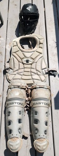 Easton Catchers Gear Shin Guards Adult,Chest Protector & Helmet 