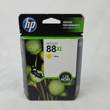 New Genuine HP 88XL Yellow Ink Cartridge Officejet Pro K5400 K550 Expired