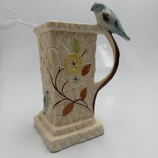 Vintage 1930s English PCC Canary Motif Art Deco Jug